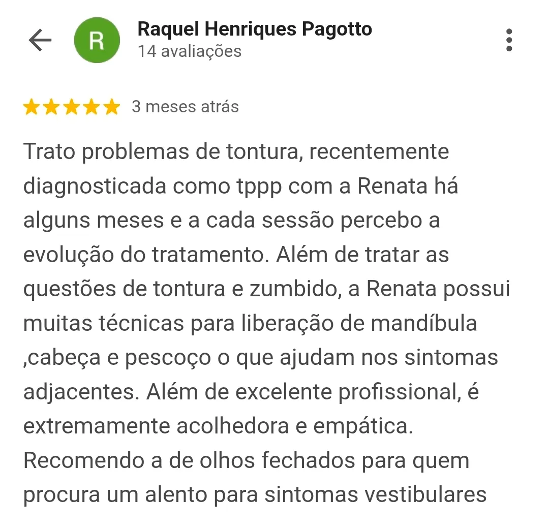 Avaliação de cliente no Google