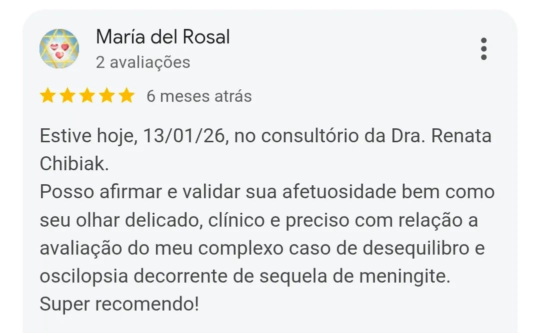 Avaliação de cliente no Google