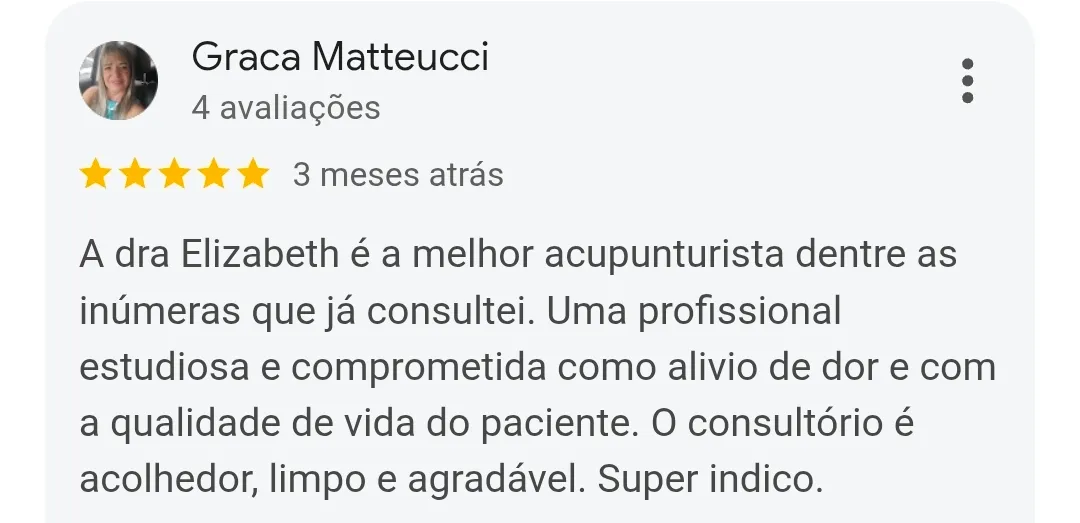 Avaliação de cliente no Google